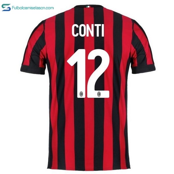 Camiseta Milan 1ª Conti 2017/18